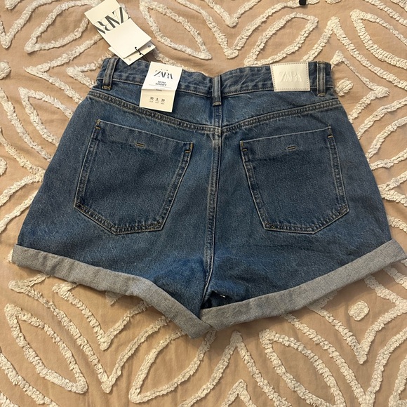 NWT Zara mom jean shorts sz 8 - Picture 2 of 7